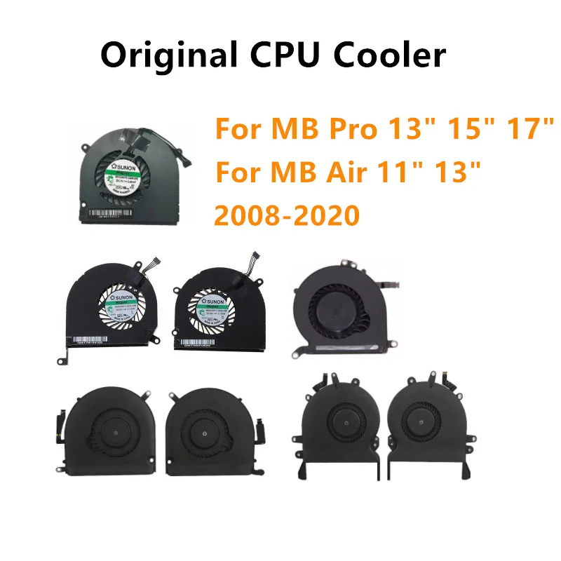 

Оригинальный кулер для процессора ноутбука Macbook Air/Pro A1398 A1502 A1278 A1286 A1465 A1466 A1706 A1707 A1708 A1932 A2338 Вентилятор охлаждения