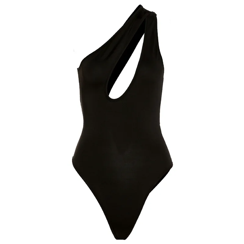 MeikeDaiNicey-bodysuit feminino de um ombro, bodysuit sexy feminino, macacão recortado, femme de verão, 2021