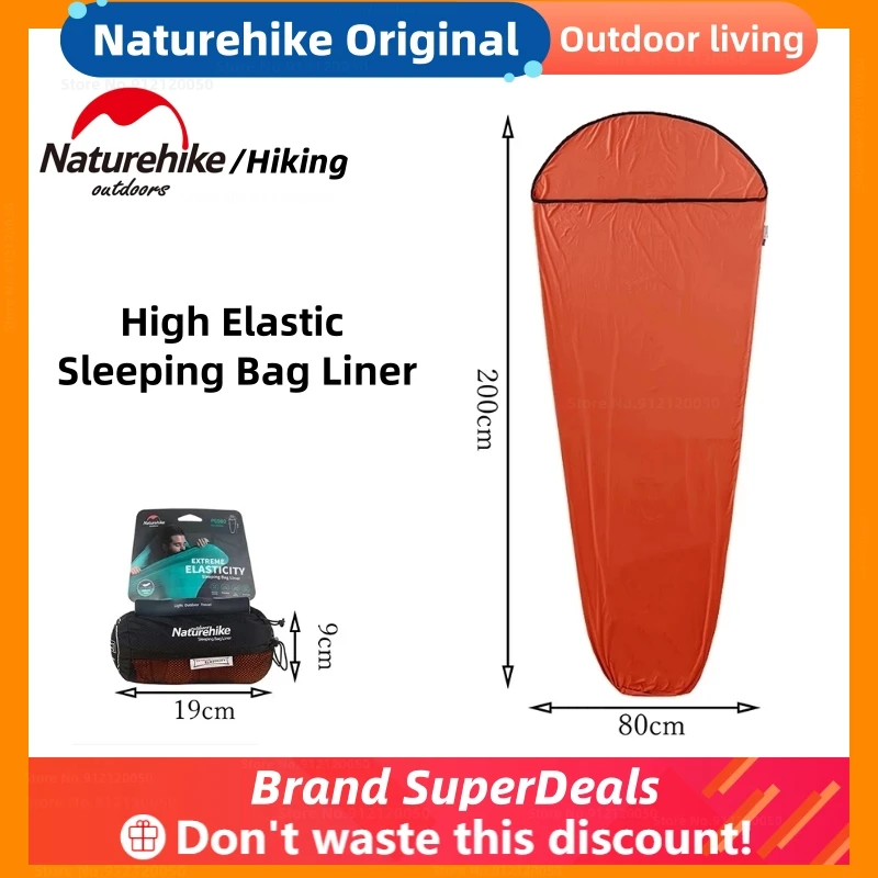 

Naturehike Outdoor Mummy Sleeping Bag Liner Ultralight High Elasticity Sleeping Bag Camping Hotel Hike Travel Sleeping Bag Liner