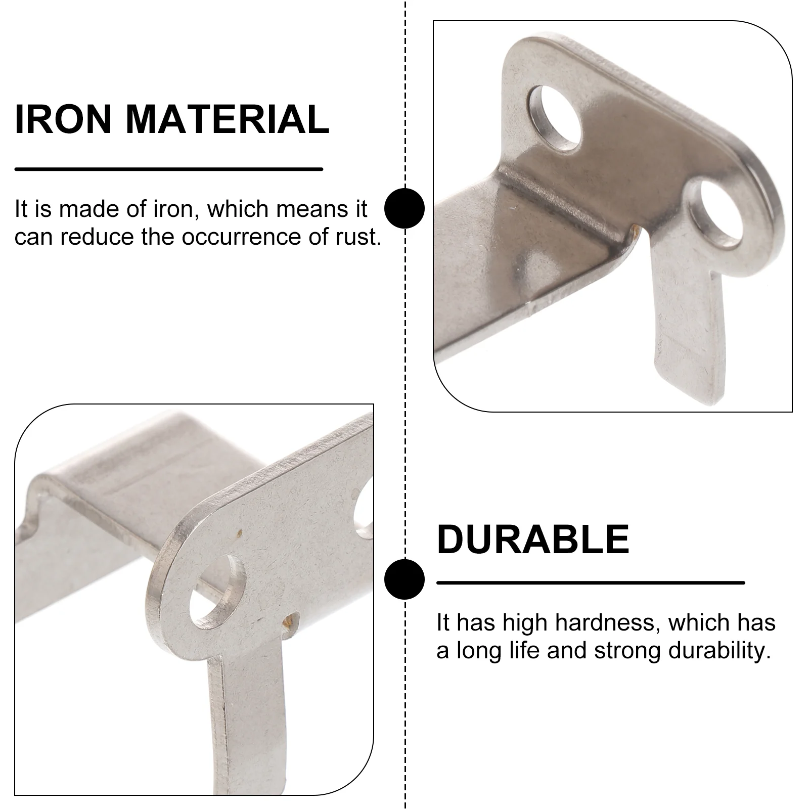 طقم إصلاح مدخل السيارة بقوس مشعب مكون من قطعتين لمشغل الحديد المقاوم للصدأ للتلفزيون #4