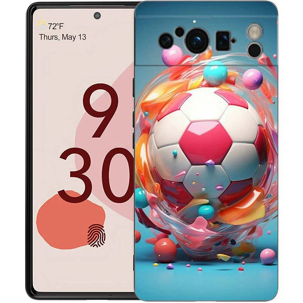 Football Footy Soccer Phone Case Cover for Google Pixel 9 8 7 6 7A 6A Pro Shockproof Soft TPU 9 Pro XL Shell Capas Fundas - view 5