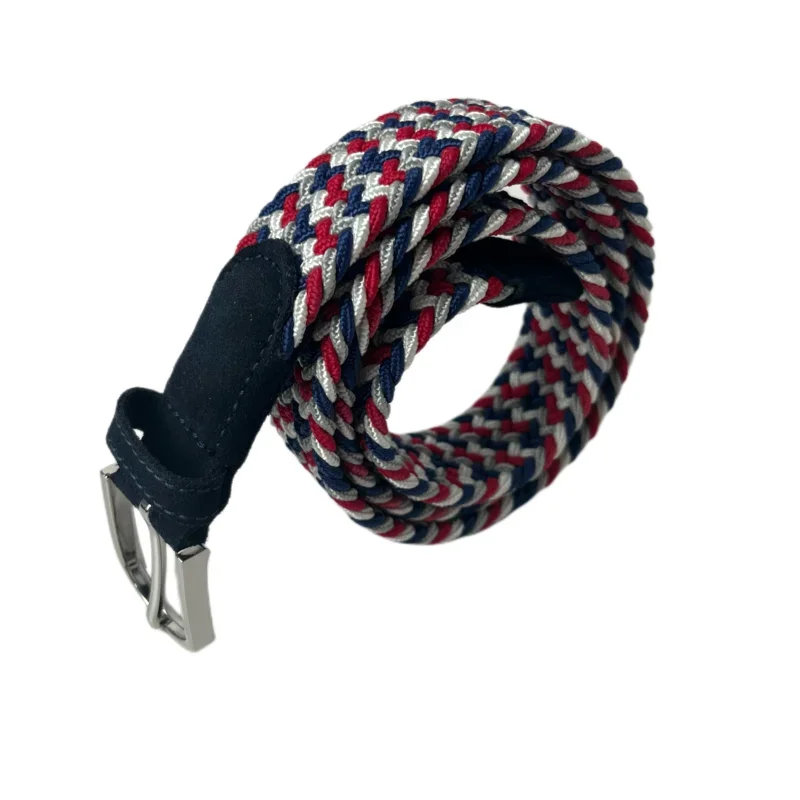 

Boys Girls Suede Belt Elastic Primary School Student Belt Youth Casual Canvas Weaving Fashion