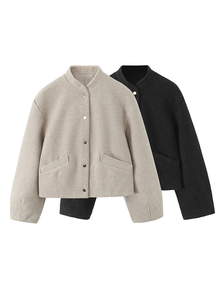 

Новая женская мода в европейском стиле, универсальный темпераментный однотонный эластичный подол, мягкая однобортная куртка-пилот