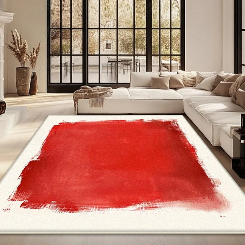 

Modern Simple Style Carpet for Living Room Antiskid Decoration Home Foldable Sofa Table Mat Solid Color Big Size Rug for Bedroom