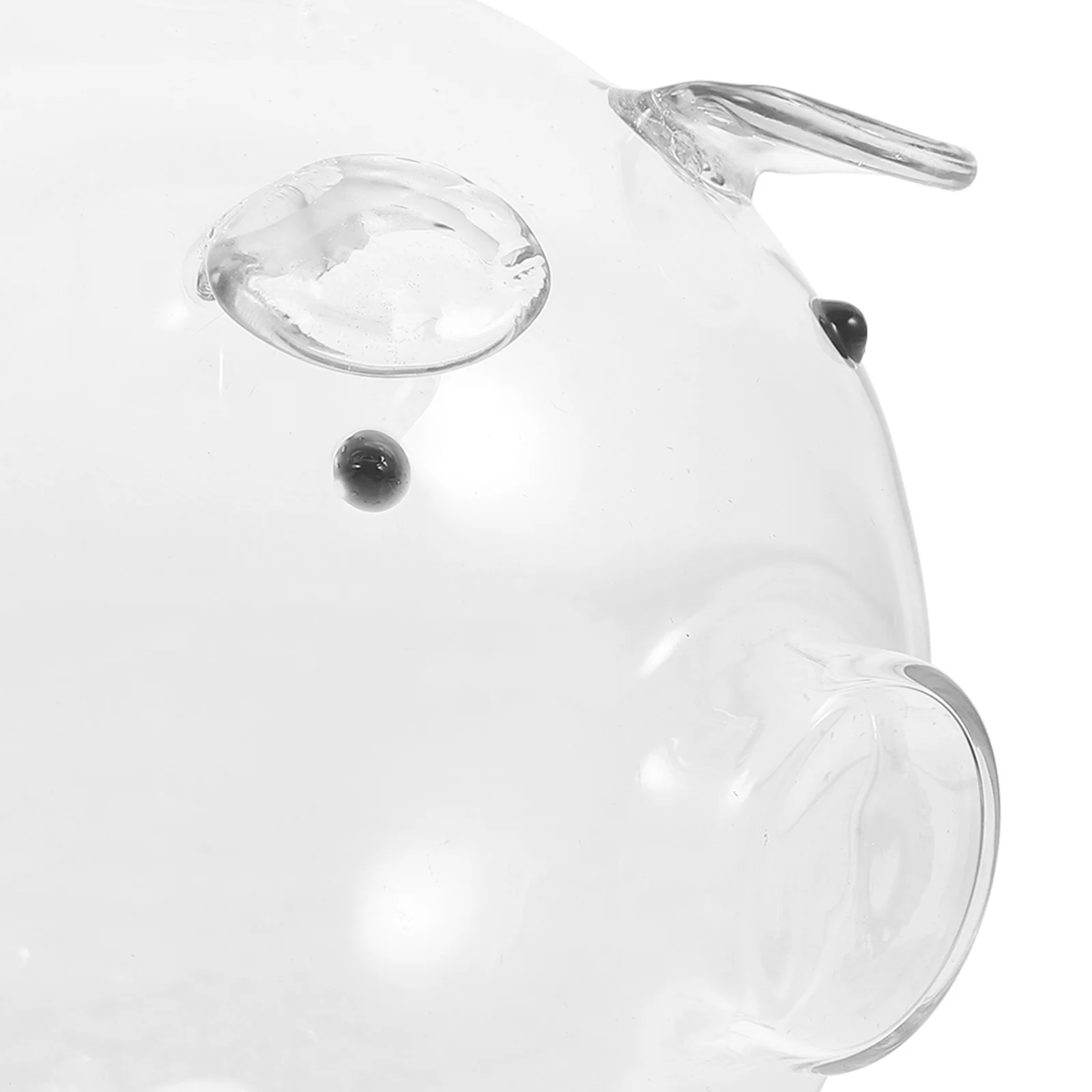 

Glass Piggy Bank Clear Pig Shape Money Box Children Piggy Bank Desktop Saving Jar Birthday Gift Pig-Shape Money Box