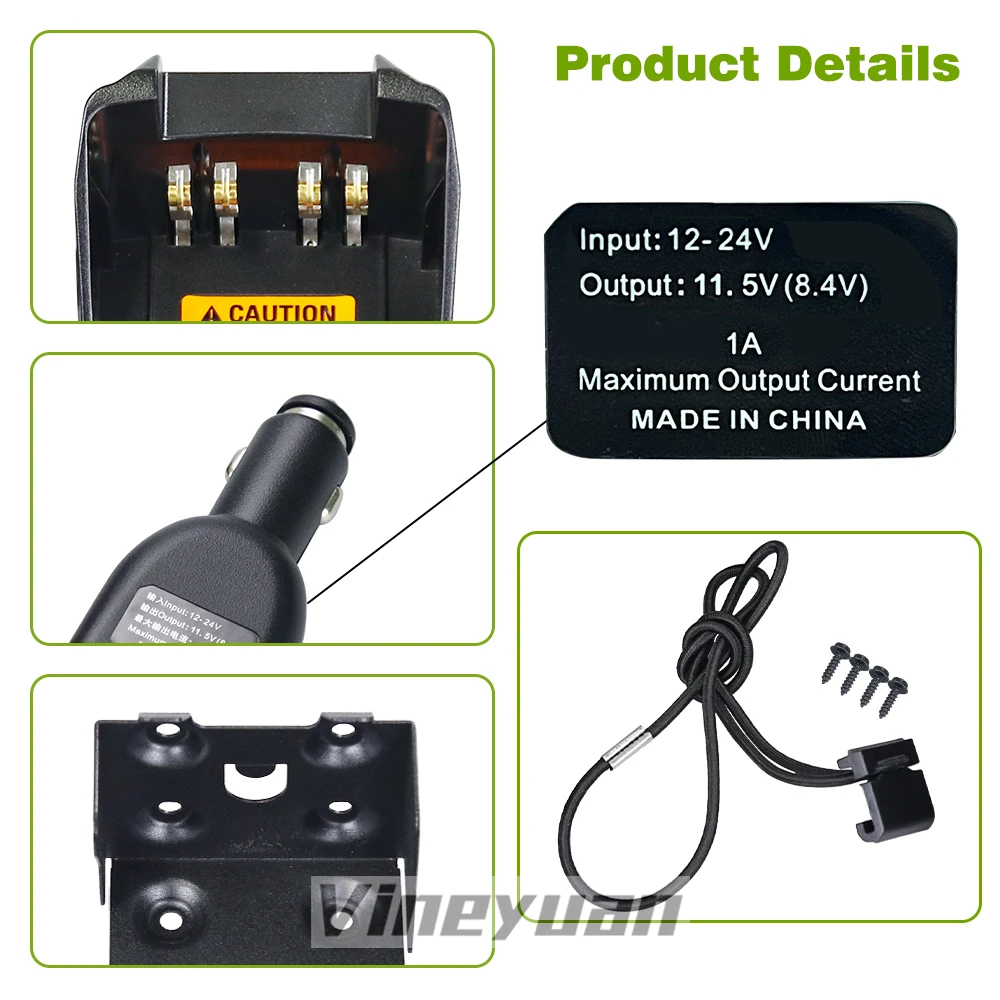 RLN4883 Vehicle Travel Charger for Motorola HT750 HT1250 PRO5150 PRO5350 PRO7150 PRO7350 GP328 GP340 GP360 PTX760 MTX960 GP388
