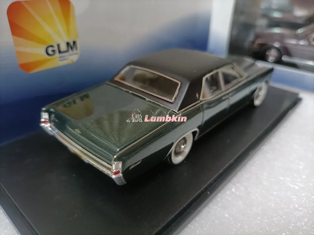 GLM 1:43 For Lincoln Continental 1969 Coupe car Model Lincoln Metallic Green Collectible Gift