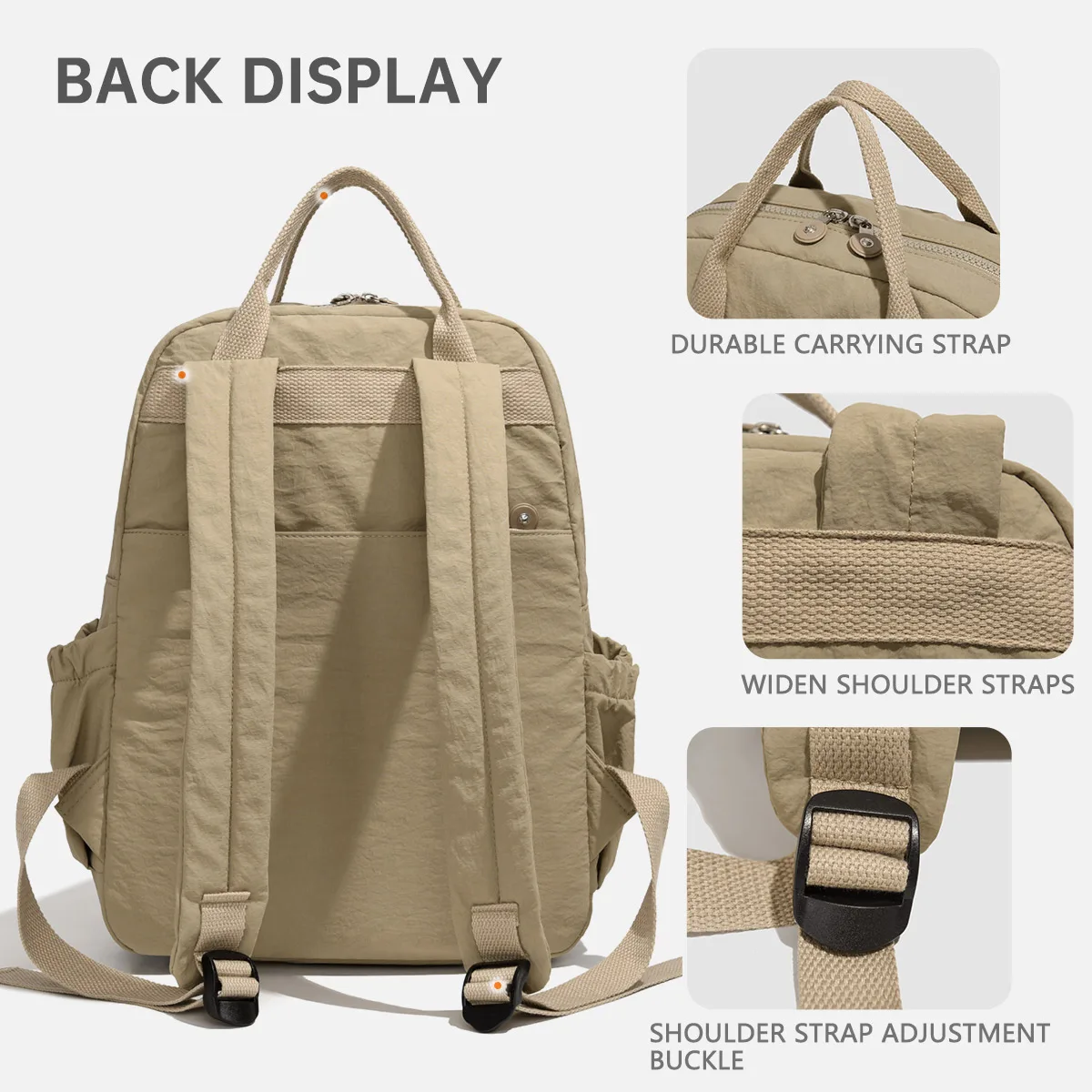 Mommy Bag, Large Capacity Mother-And-Baby Bag, Lightweight Backpack, Handbag, Multifunctional Outdoor Commuting Backpack, Camping and Business Trip Storage Bag
