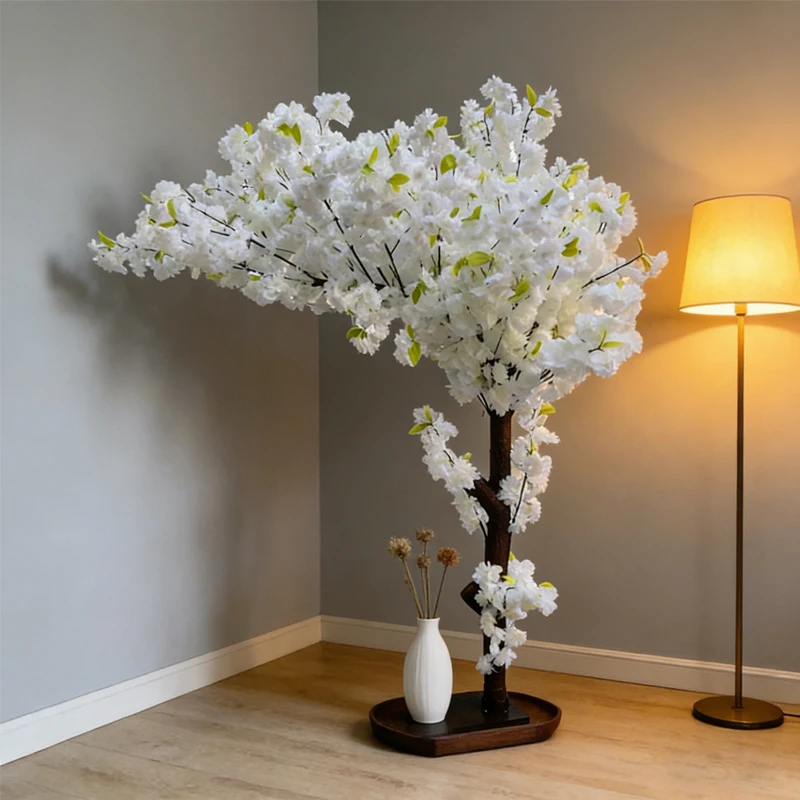 

Artificial cherry blossom and peach tree landscape displays are suitable for commemorative decorations in shopping malls hotels