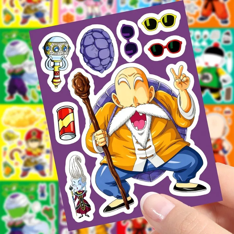 Dragon Ball Kame Sennin Son Goku Vegeta Krillin Kreative Cartoon-Puzzle-Aufkleber, Anime-Zubehör Puzzle-Sticker – Detail 4