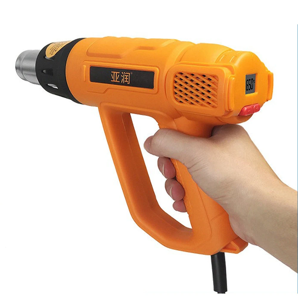 YARUN 2000W Handheld Heat Gun Adjustable Temperature with 11 Models for Heat Shrink Paint Stripping Electronics Repair DIY