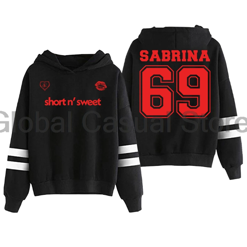 

Sabrina Carpenter Short n' Sweet Hoodie 69 Logo Pocketless Parallel Bars Sleeve Streetwear Men Women Sweatshirt Fashion Clothes