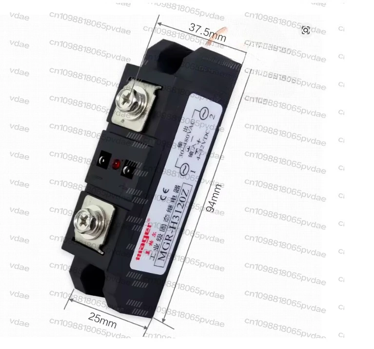 SSR Industrial Grade Solid State Relay Module 120A DC Controlled AC 220V MGR-H3120Z mager