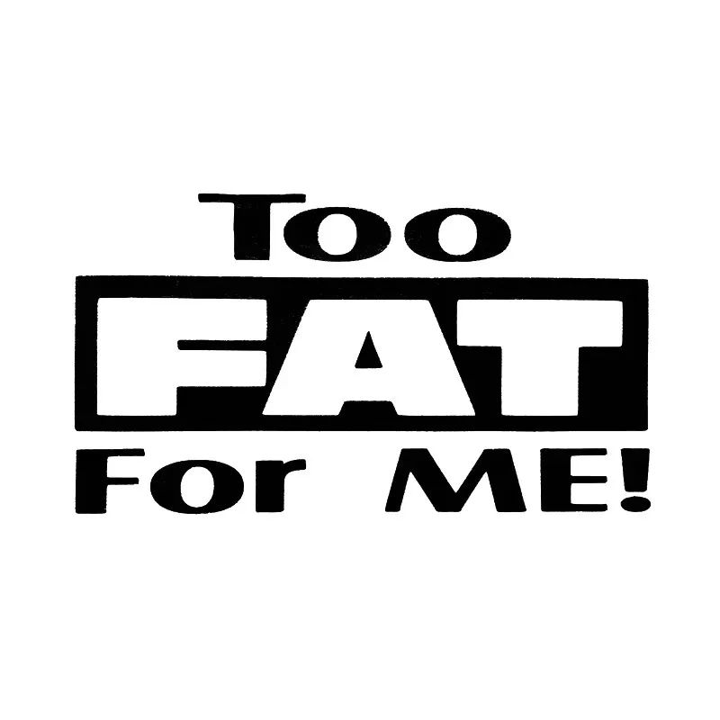 17*9.5Cm Too Fat Fo… - image