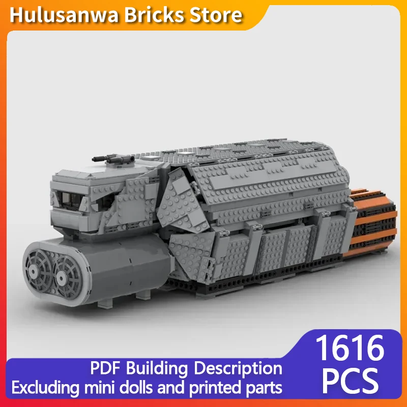 Military Star Movies Model MOC Building Bricks Heavy Cargo Ship Modular Technology Gifts Holiday Assemble Children Toys Suit