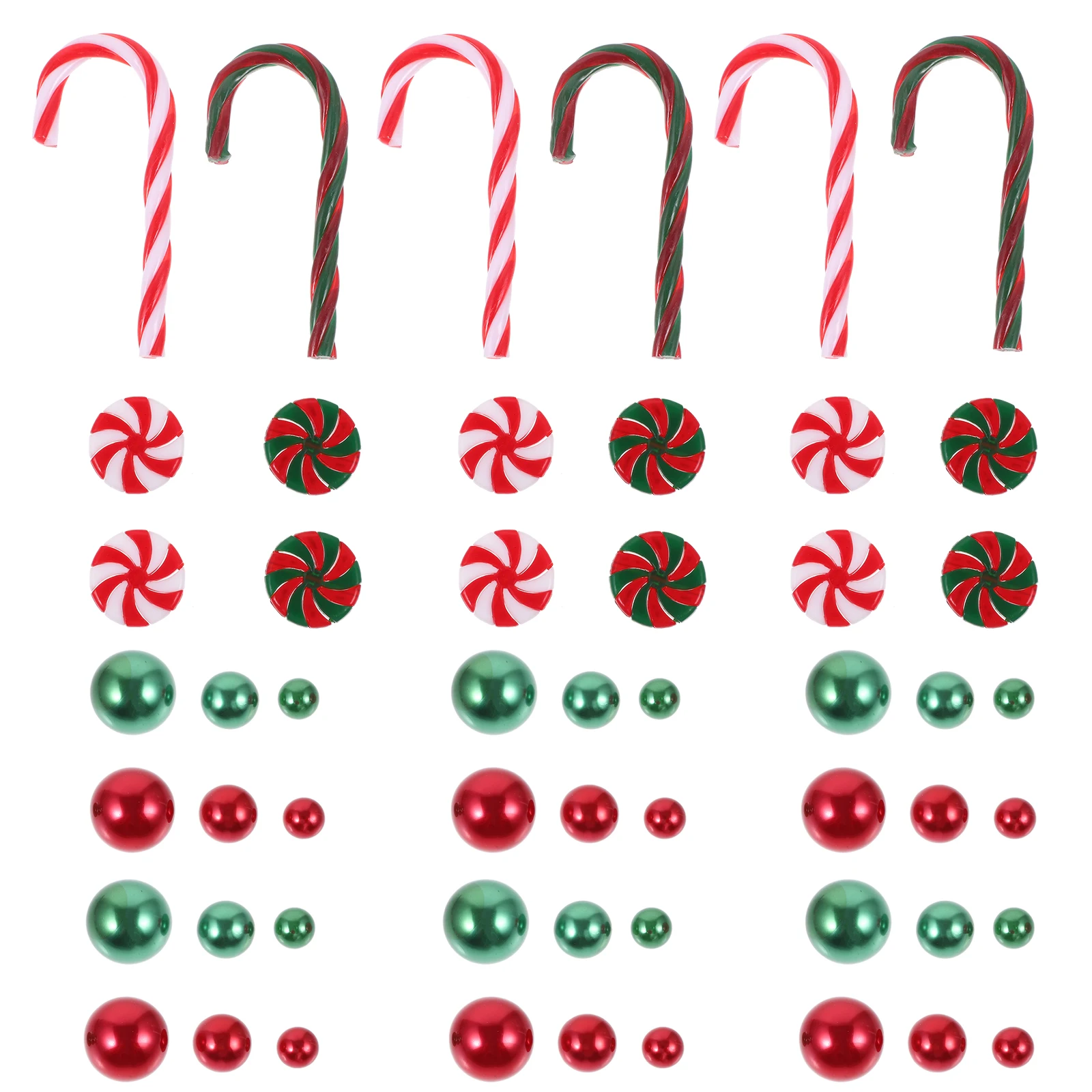 

C y Cane Set Christmas Decor Red Green Theme Hanging naments DIY Supplies Xmas Tree Decor Craft Project Holiday Accessories