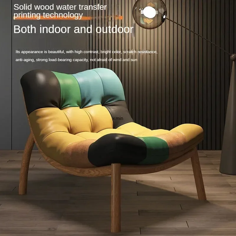 

Single Person Light Italian Style Minimalist Design Balcony Leisure Living Room Creative Lazy Sofa Chair