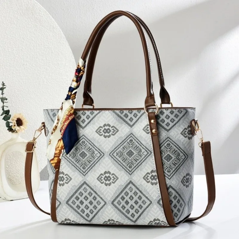 Casual Trendy Diaper Bag Women Fashion Handbag Leather Shoulder Messenger Crossbody Purse Tote Designer