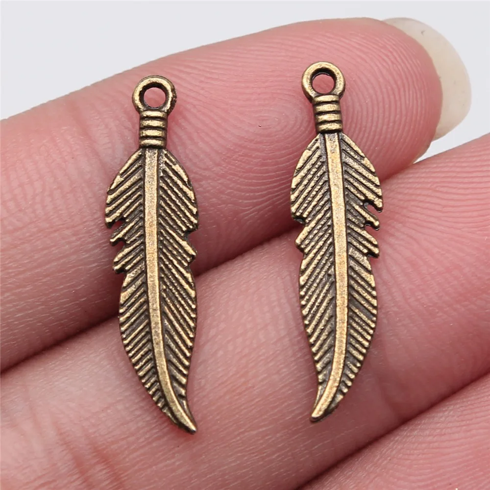 40pcs Antique Bronze Silver Color Pendants, DIY