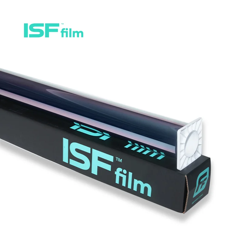 Kaca Film Nano Keramik Pink Berkualitas Tinggi ISF 74% VLT 93% IRR Anti UV Pereduksi Silau Efek Bunglon untuk Mengubah Warna