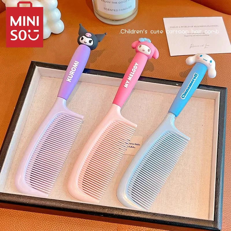 Sanrio Kuromi comb anti-static household children portable comb Melody Cinnamon dog straight hair comb hair