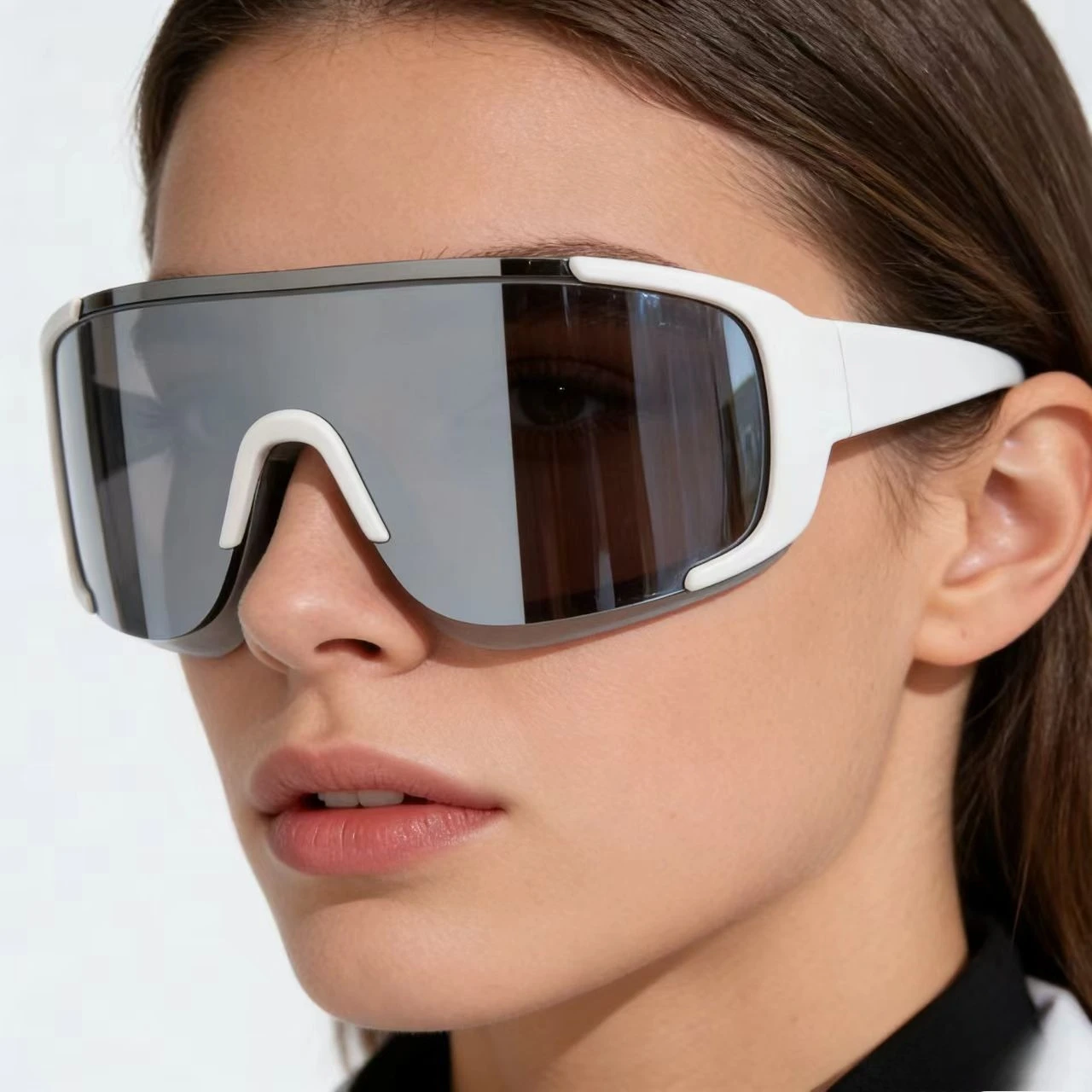 Modische Outdoor-Radsport Winddichte und Augenschonende Ski-Sonnenbrille Eckige Reise-Wanderbrille UV400