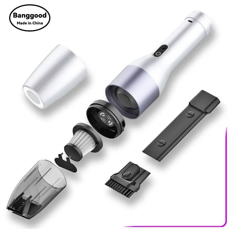

V9 New Practical Portable Household Large Suction Wireless Car Vacuum Cleaner Handheld Flat Mouth Brush Built-in Lithium Battery