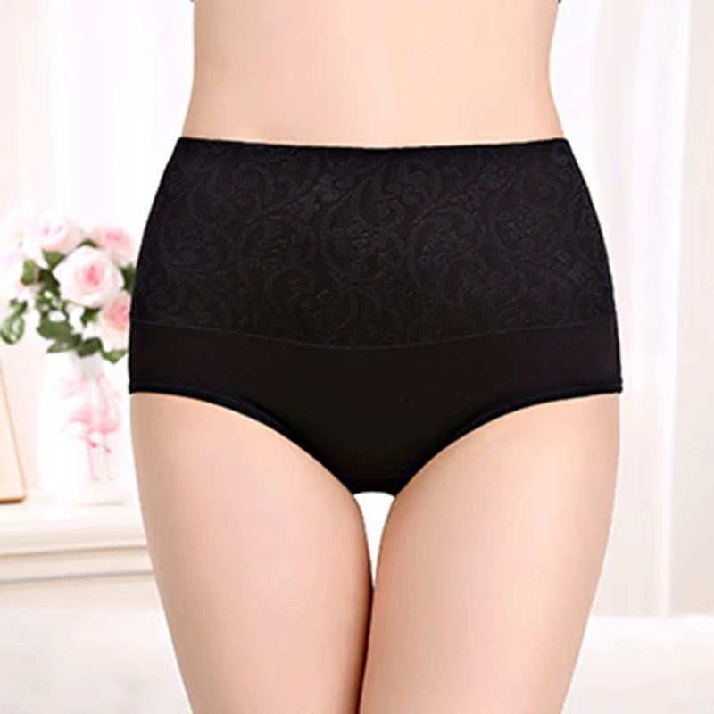 Morning Beauty High Waist Panties Women's Panties Cotton Pure Cotton Women's Panties Large Size Tummy Tuck Panties