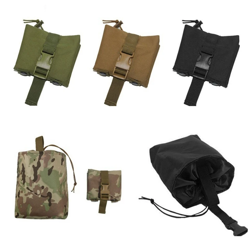 1PCS Pocket Military Foldable Waist Pack Tactical Folding Utility Recovery EDC Bag Magazine Dump Drop Pouch