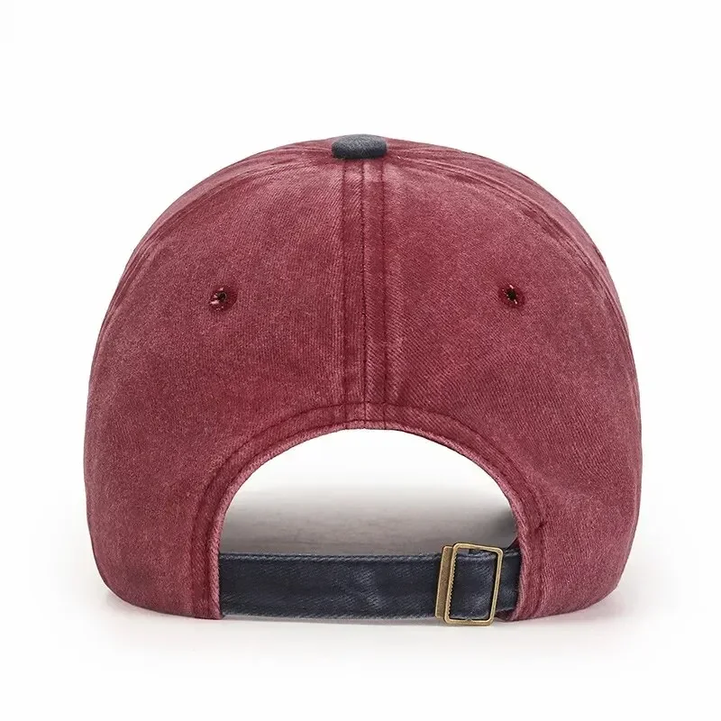 Retro Letter Embroidery Baseball Caps Spring Summer Men Women Cotton Adjustable Casual Hat Hip Hop Streetwear Sun Hats y2k hat image 2