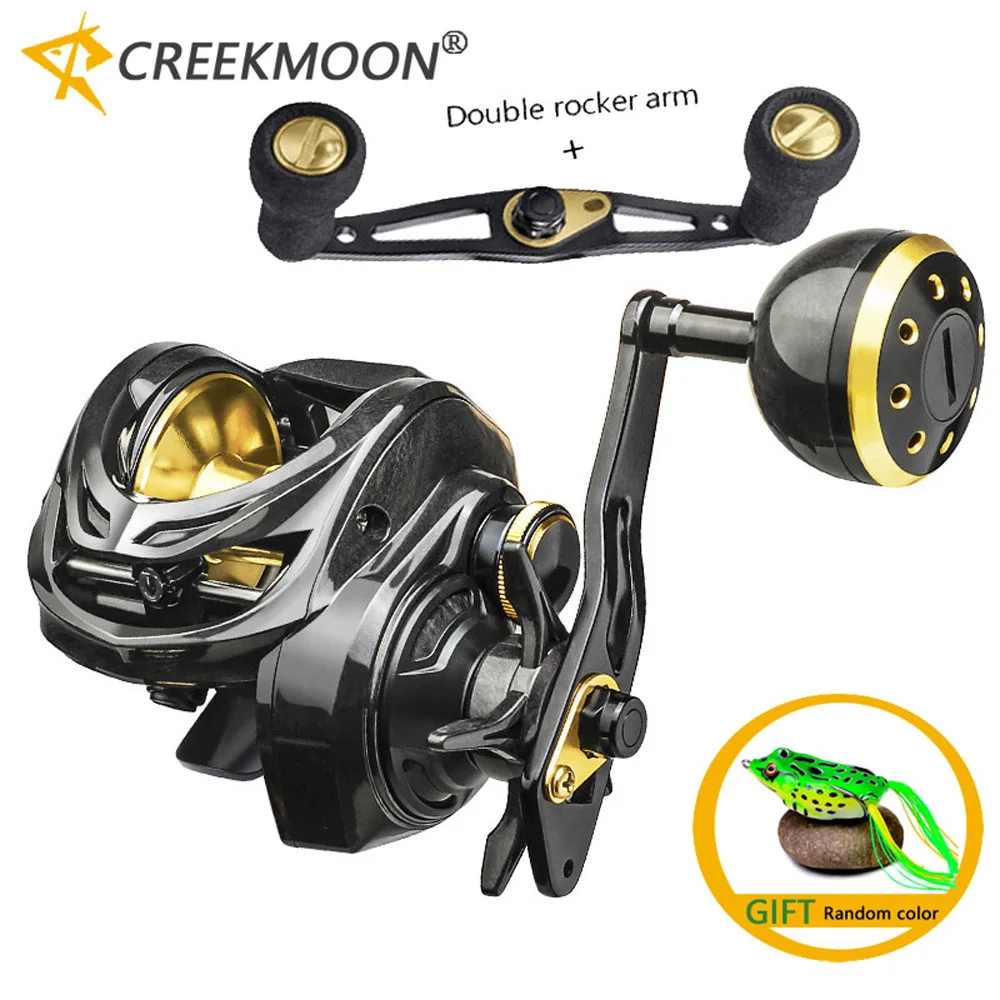 TDC30 Baitcast Fishing Reel 6+1BB Carbon Fiber Body Max Drag 16kg Lure Shake Slowly Wheel Metal for Outdoor Freshwater Saltwater