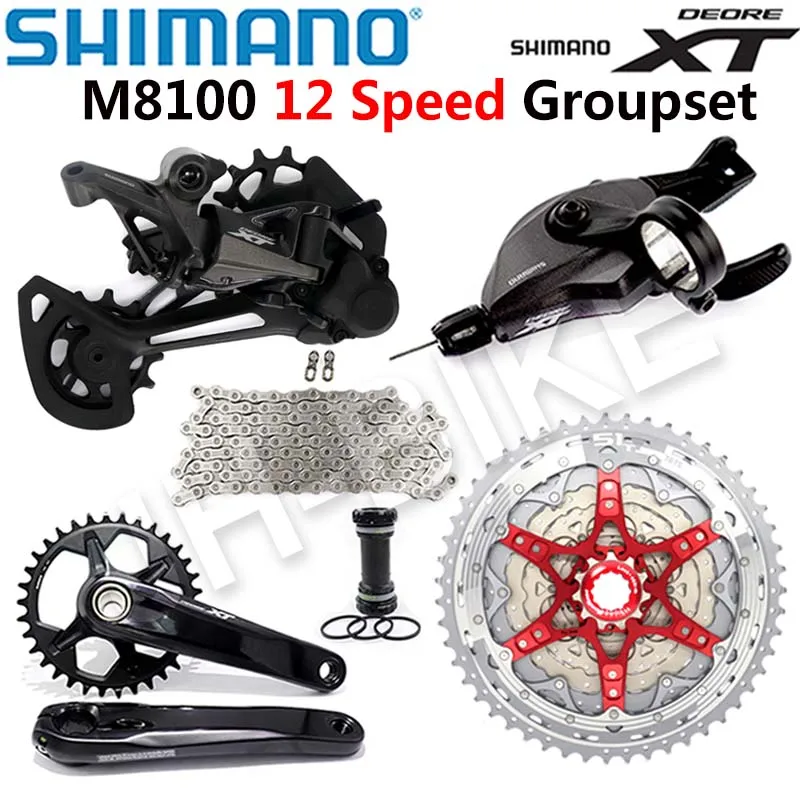 

SHIMANO DEORE XT M8100 Groupset 32T 34T 36T 170 175mm Crankset Mountain Bike Groupset 1x12 Speed CSMZ901 M8100 Rear Derailleur