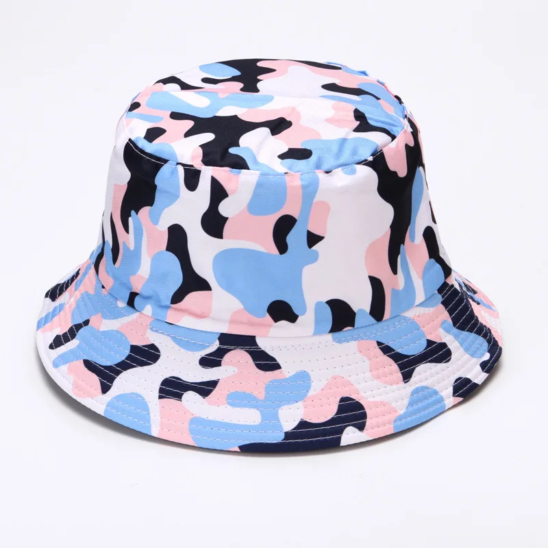 Bucket Hat Men Women Unisex Fisherman Hat Fishing Cap Outdoor Camouflage Sports Group Team Sunshade Sunscreen Sun Hat Summer
