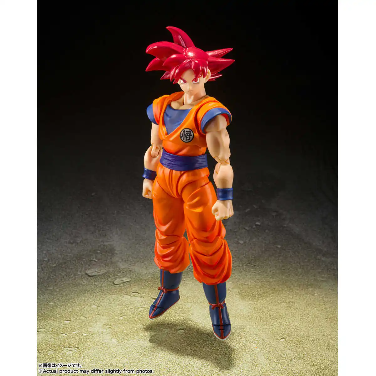 Original Dragon Ball Figures SHF Son Goku FigureSuper Saiyan God Red God Pvc Gk Statue Doll Collection Room Decora Toy