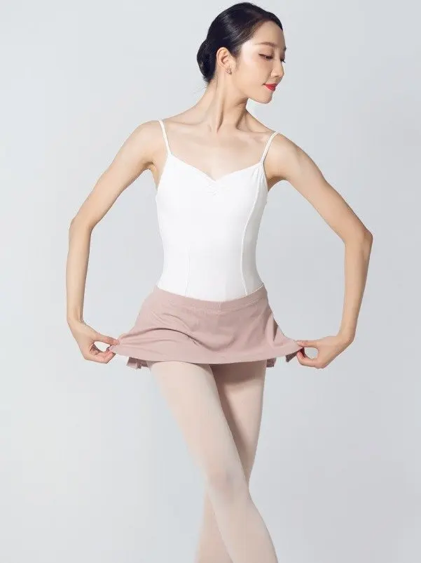 sansha-ballet-skirt-pants-dance-practice-skirt-split-women's-training-uniform-false-two-piece-three-quarter-length-a-line-skirt