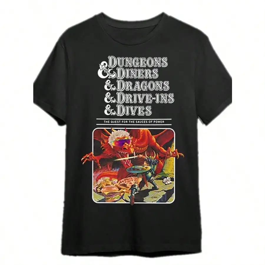 

Dungeons &Amp; Diners &Amp; Dragons &Amp; Drive-Ins &Amp; Dives - - T Funny Men'S Short Sleeve Graphic T-Shirt Collection