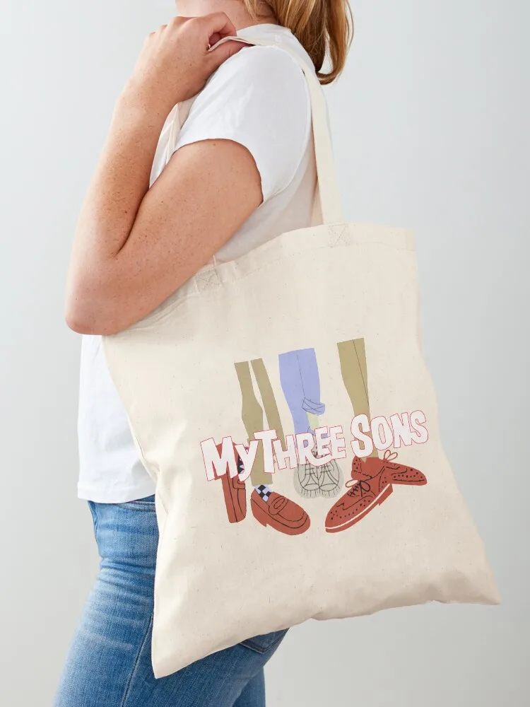

Retro My Three Sons Animated Theme Tribute Tote Bag Beach bag custom fabric bag Shopper cloth woman