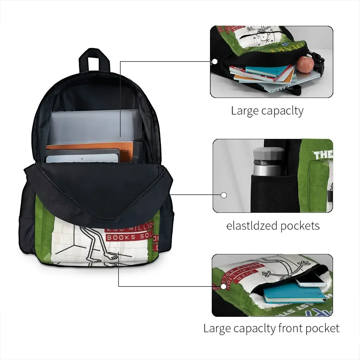 Diary Of A Wimpy Kid The Last Straw Cover Backpack Boys Girls Bookbag Children School Bags Rucksack Travel Rucksack Shoulder Bag