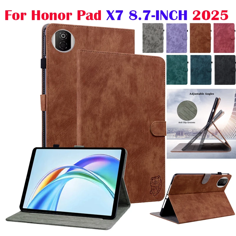 

Мягкий чехол из ТПУ с тиснением милого тигра для HONOR Pad X7 8,7 2025 JMS-W09 JMS-L09 8,7-дюймовый защитный чехол