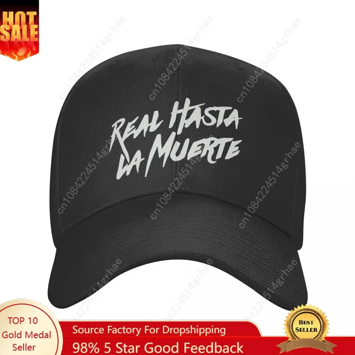 

Real Hasta La Muerte Baseball Cap Unisex Fashion Sun Hats Anuel AA Dad Hat Adjustable Polyester Racing Cap Summer Hats