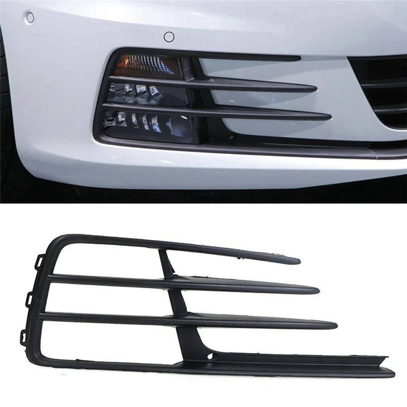 1K8853665E 1K8853666E Front Bumper Fog Light Grille Lower Grid Grille Car for Volkswagen Suncool Scirocco 2015 2016