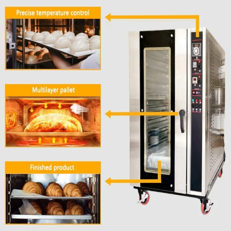 Uniquely Designed Electric Bread Oven Commercial 5 Trays Convection Bakery Oven with Digital Contrils