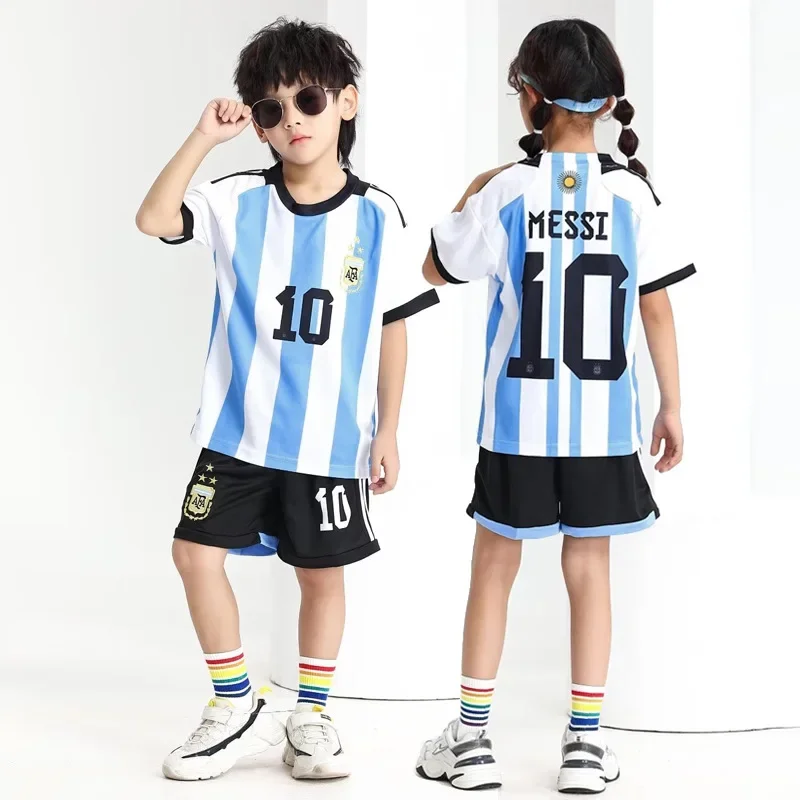 Wholesale Kids Soccer Jersey Sets For Boys And Women Kindergarten Elementary School Students Short Sleeve Jersey