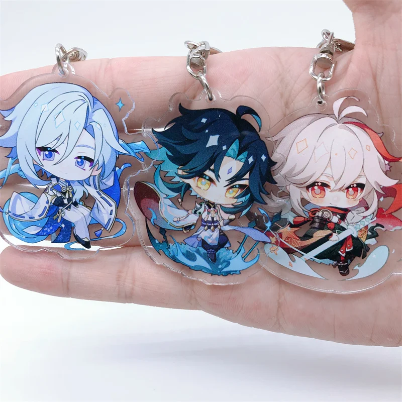 Impact Keychain Sumeru Collei Arataki Itto Kamisato Ayato Anime Cosplay Accessories Pendant Cartoon Badge Gift