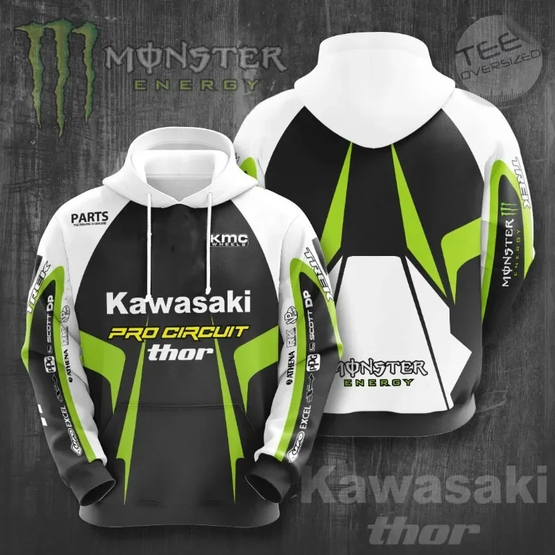 

Новейшая высококачественная мужская толстовка с узором скелета от Kawasaki Cross Country Sportswear, уличная мотоциклетная униформа для взрослых