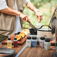Naturehike Camping Kitchen Seasoning Jar Portable Spice Bottle Container Cookware Set Liquid Powder BBQ Picnic Storage Can