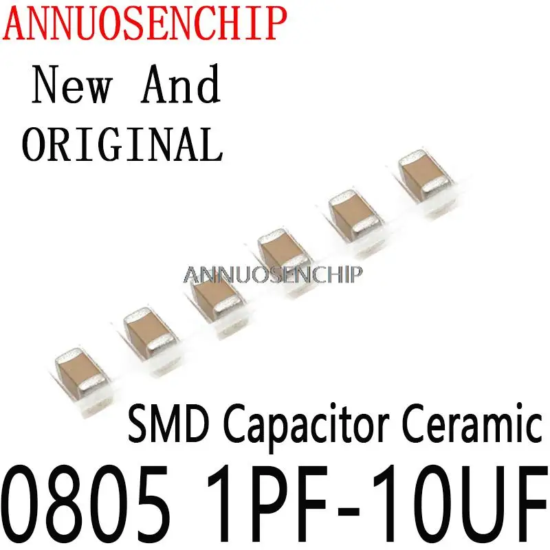 

1Reel 4000PCS SMD Capacitor Ceramic 4.7PF Gepyun 330PF 680PF 22NF 33NF 220NF 1UF 2.2UF 4.7UF 10UF Original 0805 1PF-10UF