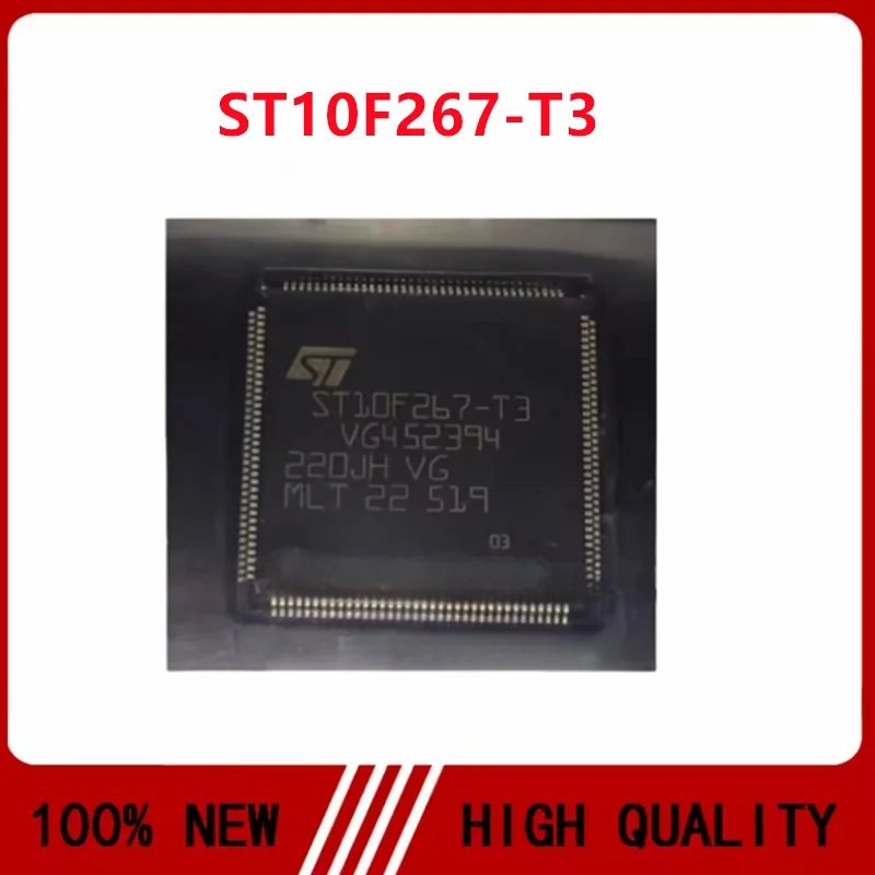 1-5PCS NEW Original ST10F269-T3 ST10F269 ST10F269T3 ST10F267-T3 ST10F267 TQFP144 Car Amplifier Vulnerable CPU IC in stock