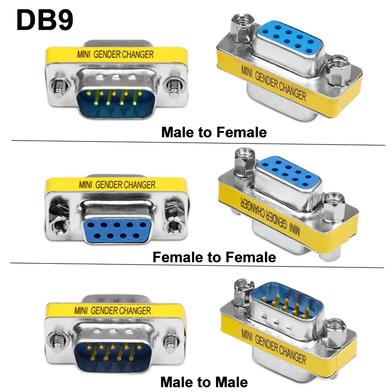 2Pcs DB9 9Pin Male … - image