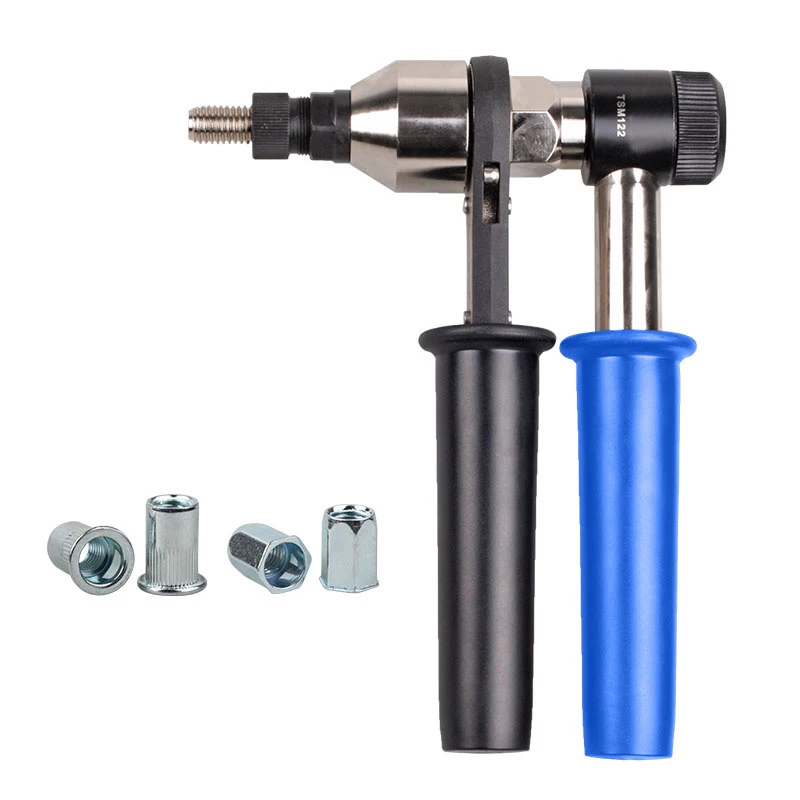 Mão Rivet Nut Gun, Ferramenta de configuração de porca manual, Mandris de catraca pesados, M5,M6,M8,M10,M12